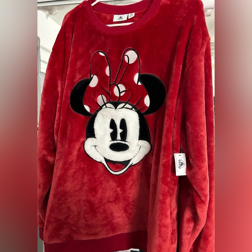 Red Minnie Mouse Plush Jacket